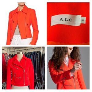 A.L.C. Ekberg Double Face Scuba Knit Moto Jacket